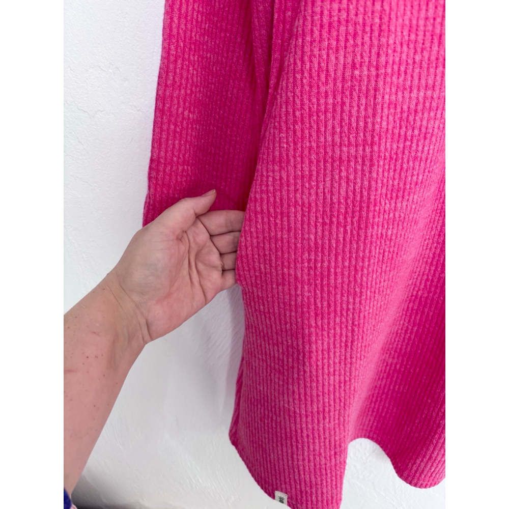 Women's Simply Southern Pink Ribbed Mini Dress with Buttons, Size S - Picture 8 of 9